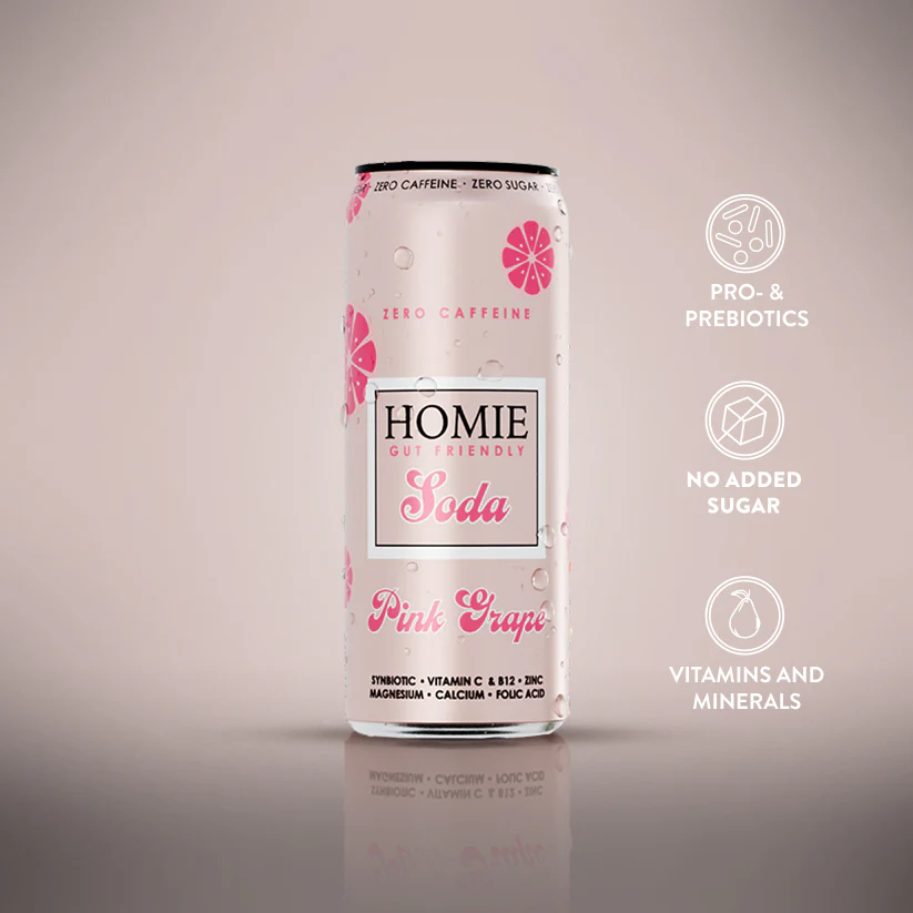 Homie Soda Pink Grapefruit 330ml