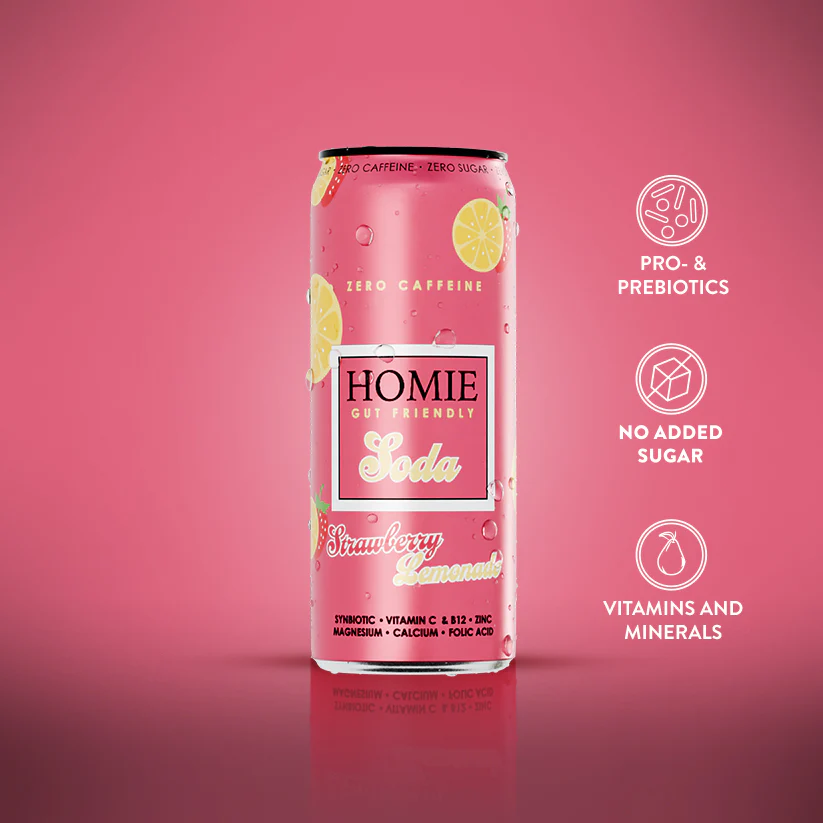 Homie Soda Strawberry Lemonade 330ml