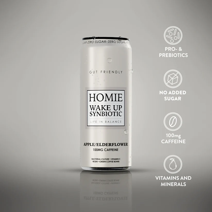 Homie Wake Up Synbiotic Apple/Eldelflower 330ml