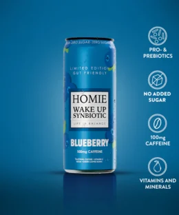 Homie Wake Up Synbiotic Blueberry 330ml