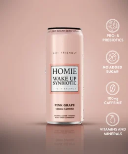 Homie Wake Up Synbiotic Pink Grapefruit330ml